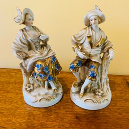 Pair Of Vintage Porcelain Figurines (kitchen)