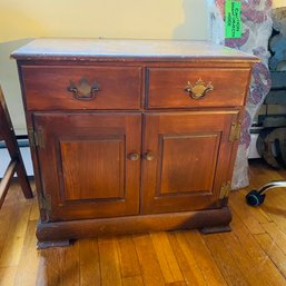 Small Vintage Wooden Chest With Contents (Livingroom)