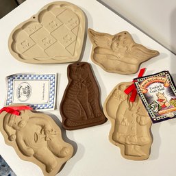 Set Of 5 Brown Bag Cookie Art Molds (*66962* - PR) (OA)