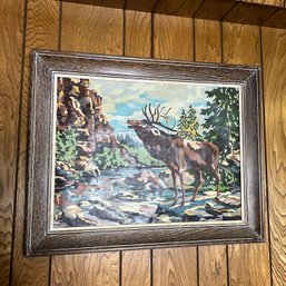 Elk Framed Wall Art (office)