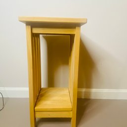 Small Mission Style Wood End Table (surface Wear Noted) (BSMT)