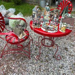 Huge Lot Of Holiday Village Pieces, Some By Holiday Expressions, Collins  (Gazebo)