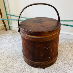 Antique Wooden Bucket (Mudroom)