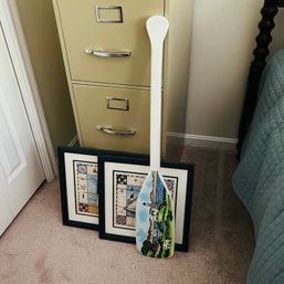 Decorative Oar And Prints (Bedroom 1)