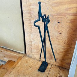 Vintage Fireplace Tools And Stand (Barn Upstairs)