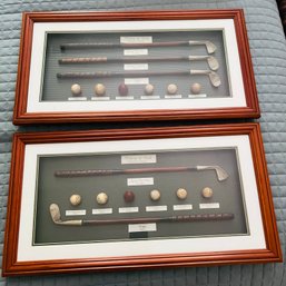 Set Of Two Golf Themed Shadow Boxes (Bedroom 1)