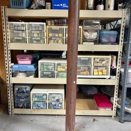 Huge Lot Of Organized Thread Spools, Both Sides Of Shelves (BSMT) (62912)