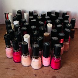 52 Bottles Of Nail Polish, Mostly Revlon - Color Names In Photos (SA)