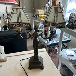 Dual Sconce Table Lamp (Living Room)