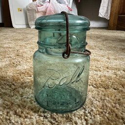 Blue Glass Canning Jar (Upstairs 2)
