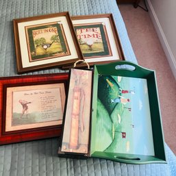 Assortment Of Golf Themed Prints And Decor (Bedroom 1)