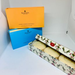 3 New Body Soap Gift Boxes, Pecksniffs & Christmas Soaps Made In Italy (SA)