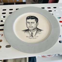 1961 Commemorative Plate Of John F. Kennedy (Loc. 9)