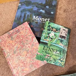 Trio Of Hardcover Books About Monet (*66968* - PR) (OA)