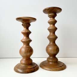 Wooden Candle Holders, Fits Taper & Pillar Candles!