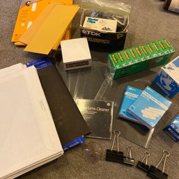 Mixed Lot Of Office Supplies Incl. New Scotch Tape, Notepads & More (bsmt)