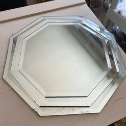 Set Of Three Octagonal Beveled Mirrors, Various Sizes (living Room)