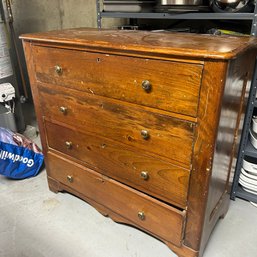 Rustic Vintage Wooden Dresser (62917)(left)