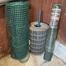 Assorted Plastic & Metal Outdoor Fencing (Pool Shed)