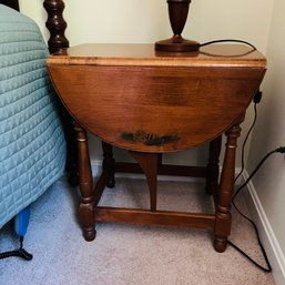 Vintage Hitchcock Drop Leaf Side Table (Bedroom 1)
