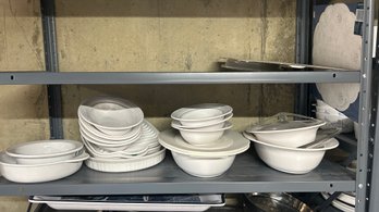 White Ceramic Bowls (LEFT)