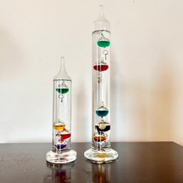 Pair Of Glass Galileo Thermometers (MB)