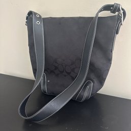 Black COACH Bucket Bag Purse, Some Light Wear