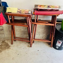 Set Of Two Director's Chairs With Pier 1 Covers (Garage)