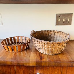 Pair Of Vintage Baskets (Kitchen)