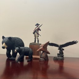 Assortment Of Animal Figures (Some As-Is) & Soldier (LR)