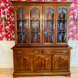 Large Wooden China Cabinet (Dining Room)