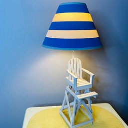 Adorable White Lifeguard Chair Table Lamp (BSMT)