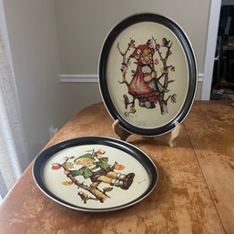 Vintage HUMMEL Tin Oval Platters (BR)