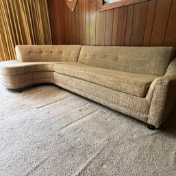 Vintage MCM Curved Sofa With Pull-out Bed (den)