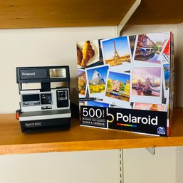 Say Cheese! Polaroid Spirit 600 Instant Camera & Polaroid Puzzle (BSMT)