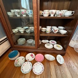 Large Lot Of Assorted Vintage Tea Cups & Saucers Including Paragon, & Royal Tara (Dining Room)