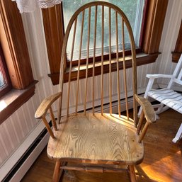 Vintage Wooden Rocking Chair - See Notes (b1)