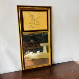 Vintage Mirror With Boxford Map (KL)