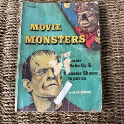 Vintage Scholastic Book Movie Monsters: Monster Make-up & Monster Shows To Put On (Porch)