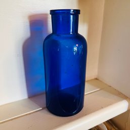 Cobalt Blue Glass Bottle (LR)