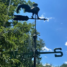 Beautiful Vintage Rooster Weathervane (Outside)