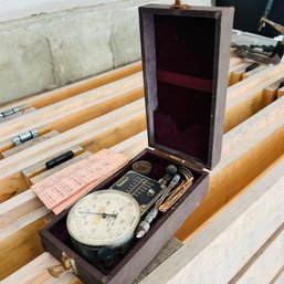 Vintage Dr. Horn Tachometer With Case (Garage)