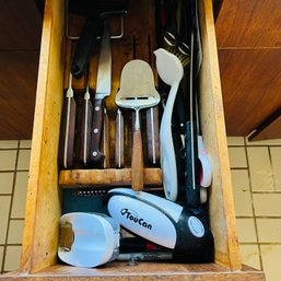 Drawer Lot: J.A. Henckles Knives And Other Utensils (Kitchen)