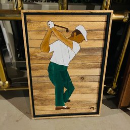 Wooden Golf Wall Art (Basement)
