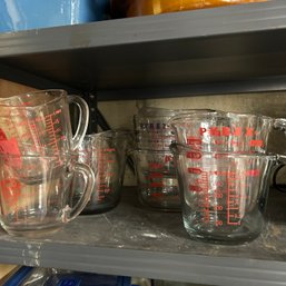 Glass Measuring Cups, Pyrex (LEFT)