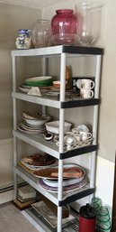 Pickers Lot! 5 Shelves Full Of Various Home Decor And Kitchenware (Living Room)