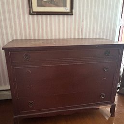 Antique Vintage Wooden Dresser, Needs Some Repairs (b1)