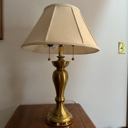 Heavy Gold Toned Table Lamp (LR)