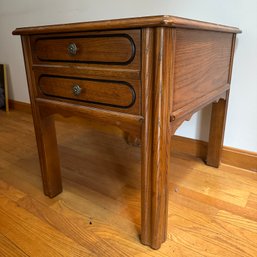 Vintage Side Table With Drawer By LANE (LR)