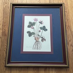 Pair Of Framed Botanical Floral Art Pieces (LR)